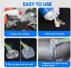 Keo dán kim loại rất dễ sử dụng