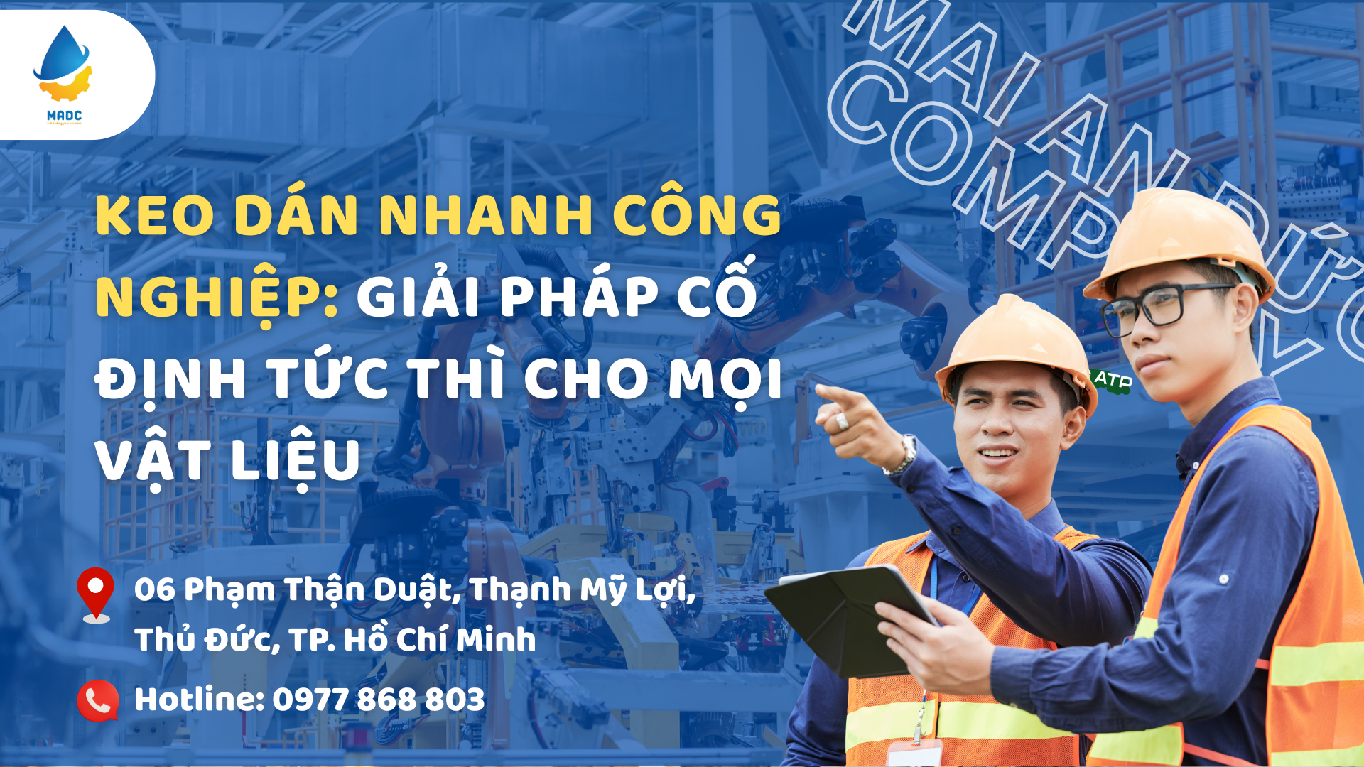 Keo dán nhanh công nghiệp: Giải pháp cố định tức thì cho mọi vật liệu